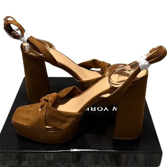 NY&amp;Co Open-Toe Platform Sandals