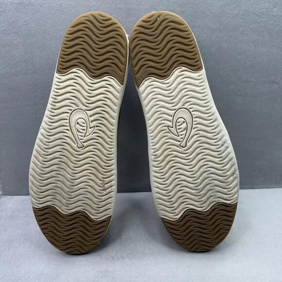 Olukai Kakaha Mens Size 13 Loafers Fox Brown Leather Drop-In Heel Slip-On Shoes