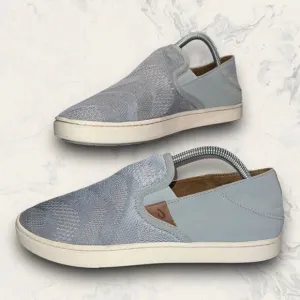 Olukai Pehuea Baby Light Blue Comfort Casual Slip On Shoes  Women’s Size 10