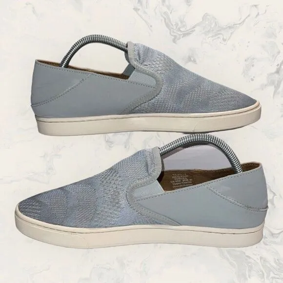 Olukai Pehuea Baby Light Blue Comfort Casual Slip On Shoes  Women’s Size 10