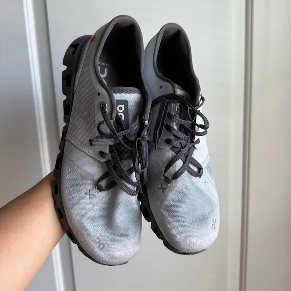 On Cloud X 3 Men's Running Shoes Glacier Iron - Size 9 US