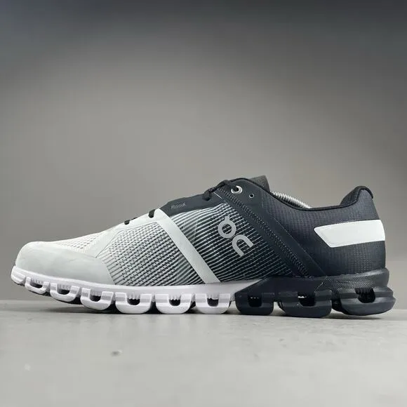 On Cloudflow 2.0 Mens Size 12 Black White Athletic Sneakers Running Shoes Casual