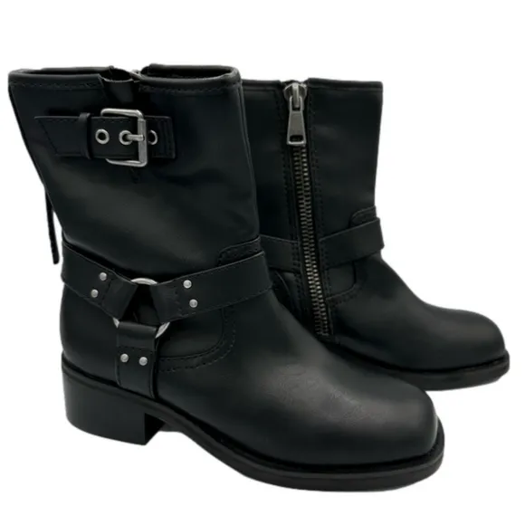 OPEN EDIT Women’s Rylan Zip black Moto Biker boots booties size 7M black
