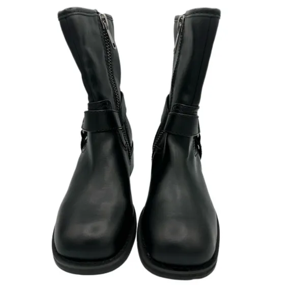 OPEN EDIT Women’s Rylan Zip black Moto Biker boots booties size 7M black