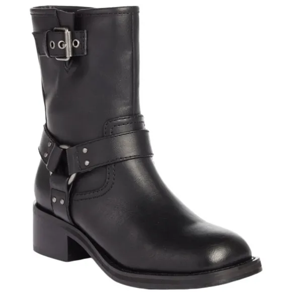 OPEN EDIT Women’s Rylan Zip black Moto Biker boots booties size 7M black