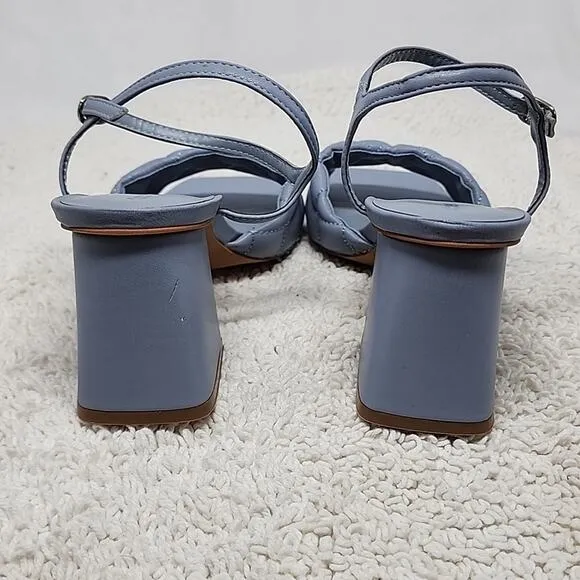 ☆OPEN EDIT☆AUSTYN QUILTED SANDAL PADDED VAMP LADIE 6.5 NWOB●BLUE MINERAL●