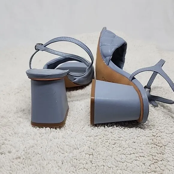 ☆OPEN EDIT☆AUSTYN QUILTED SANDAL PADDED VAMP LADIE 6.5 NWOB●BLUE MINERAL●