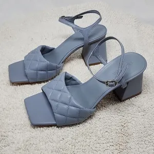 ☆OPEN EDIT☆AUSTYN QUILTED SANDAL PADDED VAMP LADIE 6.5 NWOB●BLUE MINERAL●