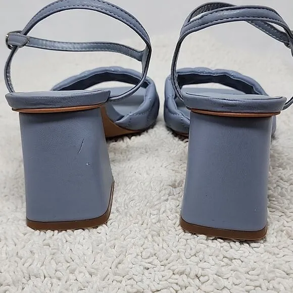 ☆OPEN EDIT☆AUSTYN QUILTED SANDAL PADDED VAMP LADIE 6.5 NWOB●BLUE MINERAL●