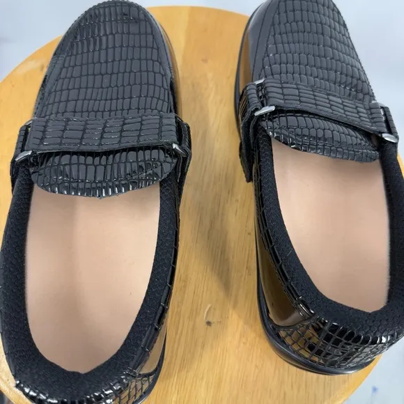 Ortho Feet 819 Chelsea Black Pathen Leather Slip On loafer Shoes Size 10D