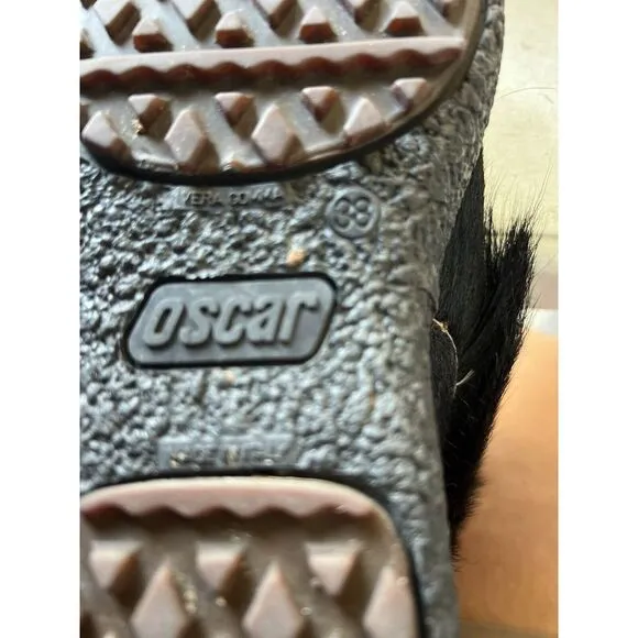 Oscar Sport Black Fur Winter Boots size 38‎