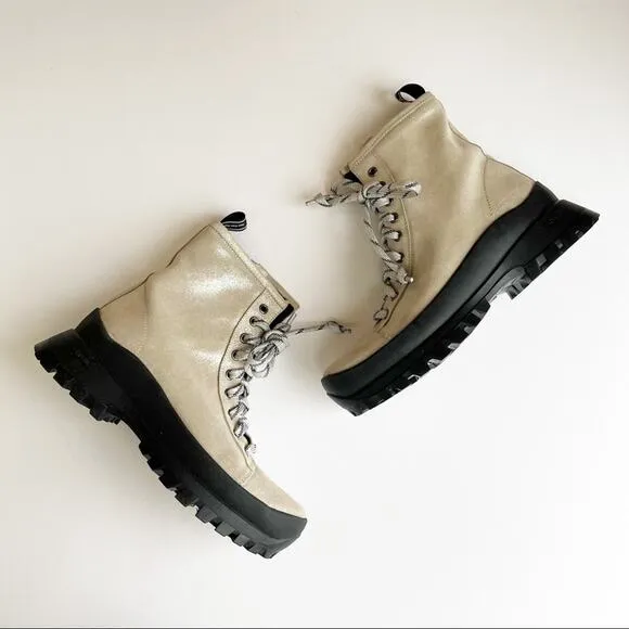 P448 Denise Platform Combat Boots 38