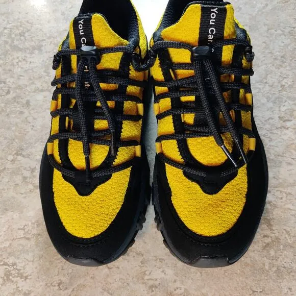 P448 Womens Hiking Shoes Size US 5.5 / 6 EU 36 Yellow Vibram Trail Sneakers New