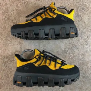 P448 Womens Hiking Shoes Size US 5.5 / 6 EU 36 Yellow Vibram Trail Sneakers New