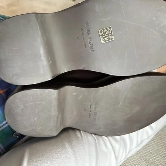 PALOMA BARCELÓ - Brown Leather Platform Chelsea Boots