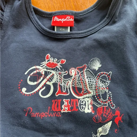 Pampolina Red and Navy Girl’s Matching Set