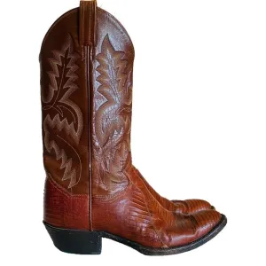 Panhandle Slim Lizard Leather Western Boots Size: 8.5 D