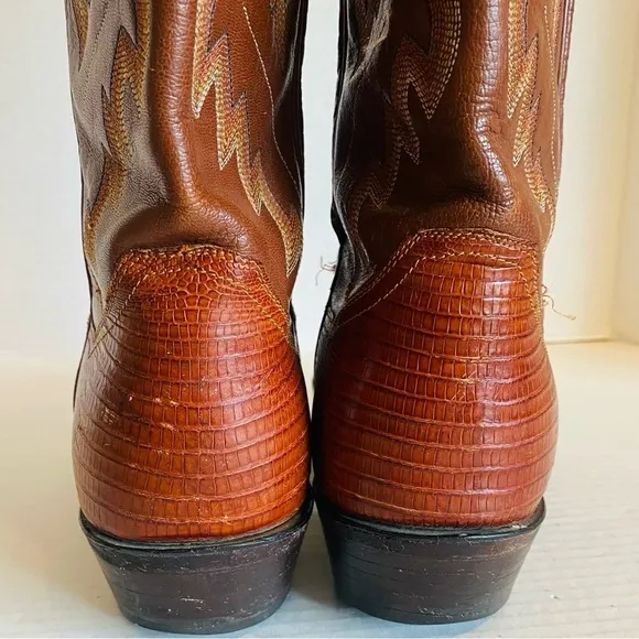 Panhandle Slim Lizard Leather Western Boots Size: 8.5 D