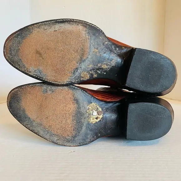 Panhandle Slim Lizard Leather Western Boots Size: 8.5 D