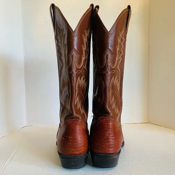 Panhandle Slim Lizard Leather Western Boots Size: 8.5 D