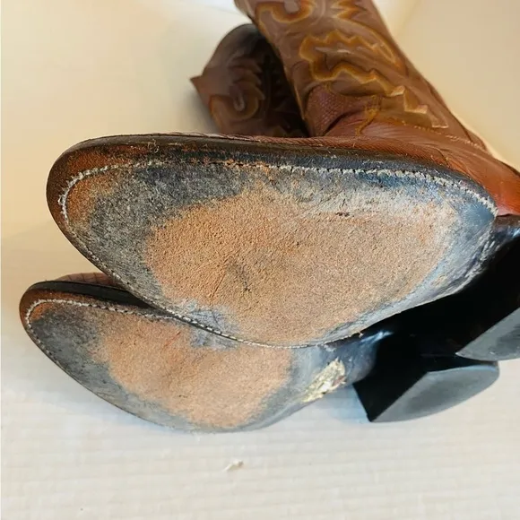 Panhandle Slim Lizard Leather Western Boots Size: 8.5 D