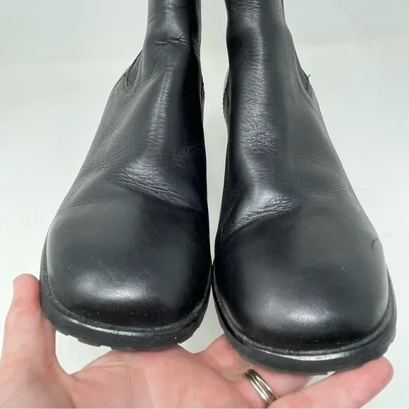 Paola Frani Black Leather Ankle Boots Sz. 10