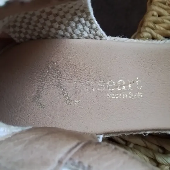 Paseart Rose Pink Espadrille Wedge Sandals - 40/9-9.5