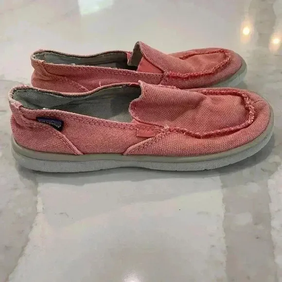 Patagonia Naked Maui Dragon Fruit Pink Slip On Hemp Shoes Women's Size 6 Casual