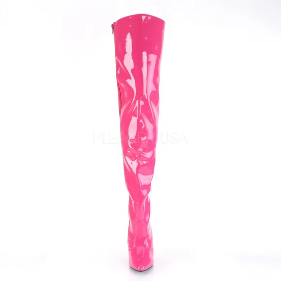 Patent Pointed Toe Heel Thigh High Boots