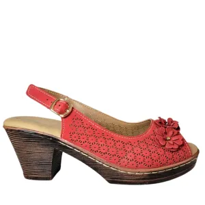Patrizia by Spring Step Red DeeDee Sandals Size 6.5/7