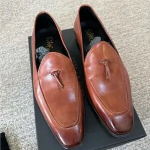 Paul Evans The Van Damme Belgian Loafer - Havana Brown - 10.5