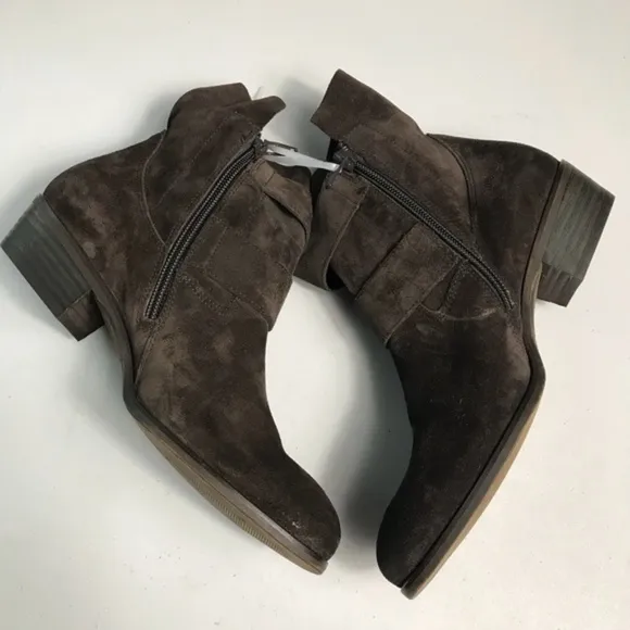 Paul Green Brown Real Leather Ankle Boots 5.5 New