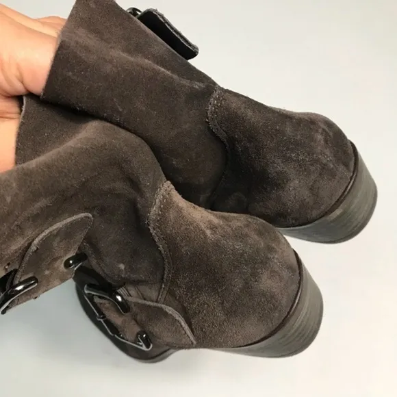 Paul Green Brown Real Leather Ankle Boots 5.5 New