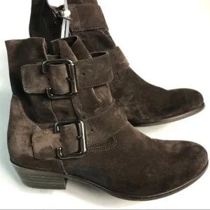 Paul Green Brown Real Leather Ankle Boots 5.5 New