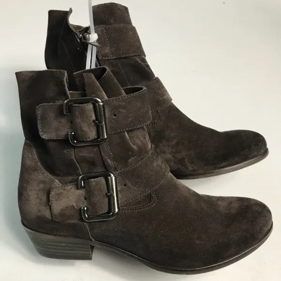 Paul Green Brown Real Leather Ankle Boots 5.5 New