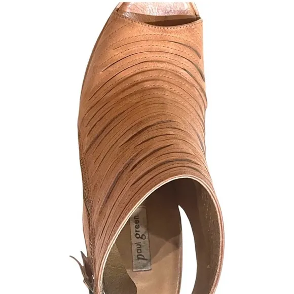 Paul Green Cayanne Peep Toe High HeelBooties, U.S. Size 7.5 in EUC.