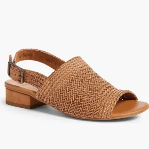 PAUL GREEN Helena espadrille sandals size 7.5 US Color Cuoio Sisal Woven leather