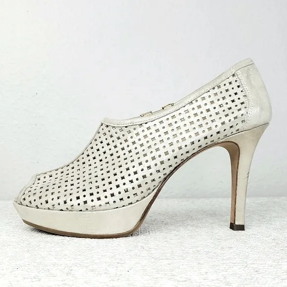 Paul Green Perforated Peep-Toe Platform Passion Pump Booties