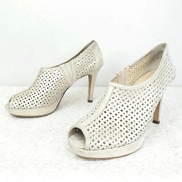 Paul Green Perforated Peep-Toe Platform Passion Pump Booties