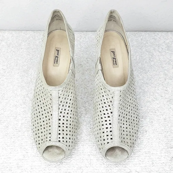 Paul Green Perforated Peep-Toe Platform Passion Pump Booties
