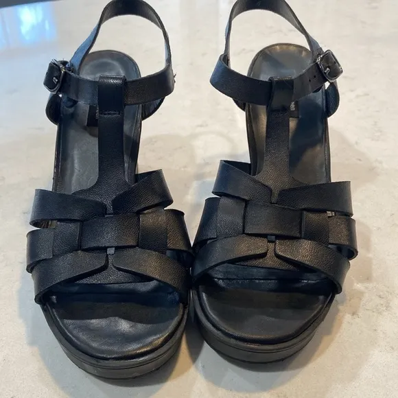 PAUL GREEN RAVEN WOMENS PLATFORM SANDAL STACKED BLOCK HEEL SIZE 6