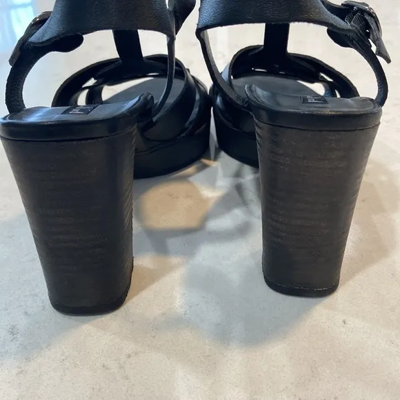 PAUL GREEN RAVEN WOMENS PLATFORM SANDAL STACKED BLOCK HEEL SIZE 6
