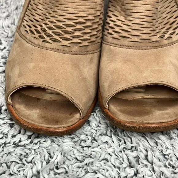 PAUL GREEN 7.5 Willow Peep Toe Bootie Boot Perforated