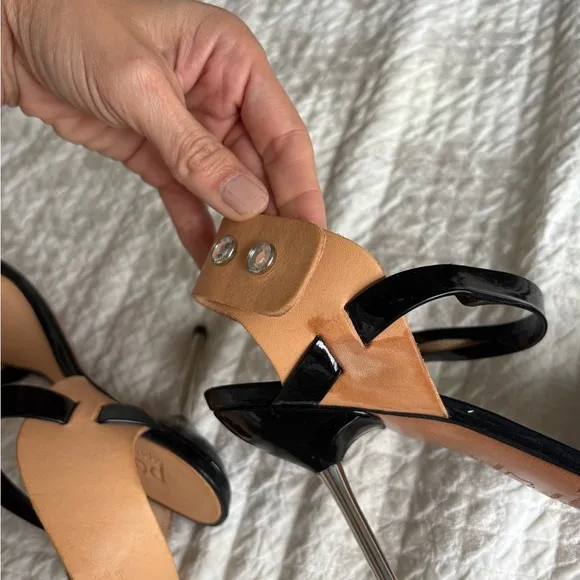 Pedro Garcia Moon Leather Swarovski Heels  7US / 37 EU retail $540 New