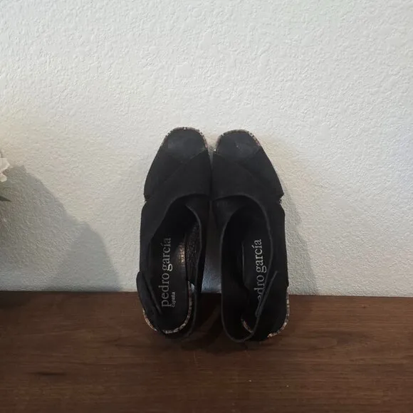Pedro Garcia Suede Slingback Sandals Sz 40 (US-9.5)