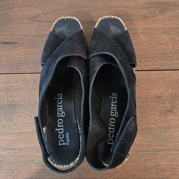 Pedro Garcia Suede Slingback Sandals Sz 40 (US-9.5)