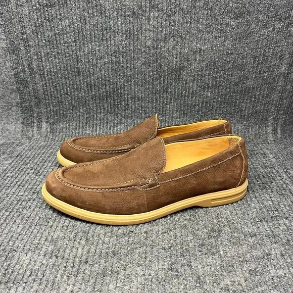 Peter Millar Excursionist Venetian Loafer Dress Shoes Brown Leather Men’s Size 8