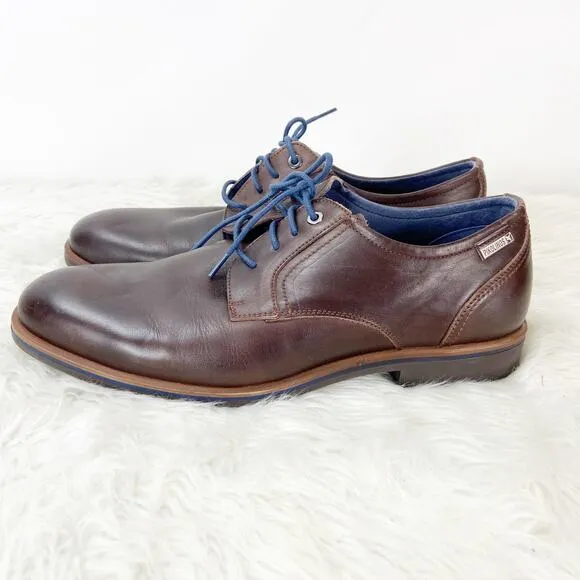 Pikolinos 42 EU 8.5 US Mens Brown Leather Lace-up Dress Shoes