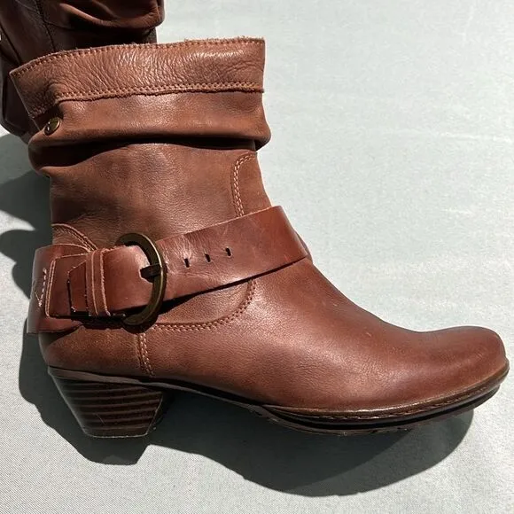 Pikolinos Brujas Bootie Kaki/Choco Ladies Boots Size 6.5/7-37  B39