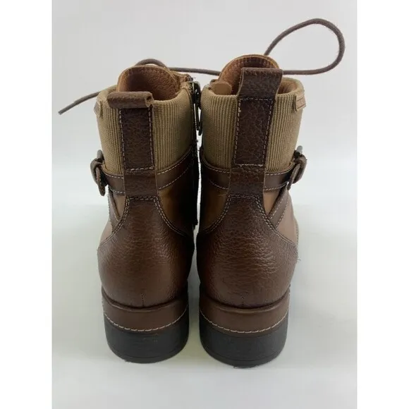 Pikolinos Malaga Lace Up Ankle Boots Brown Leather Low Heel Womens 40 US 9-9.5